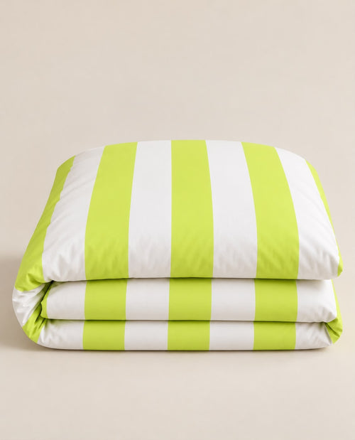 Green & White Duvet Cover