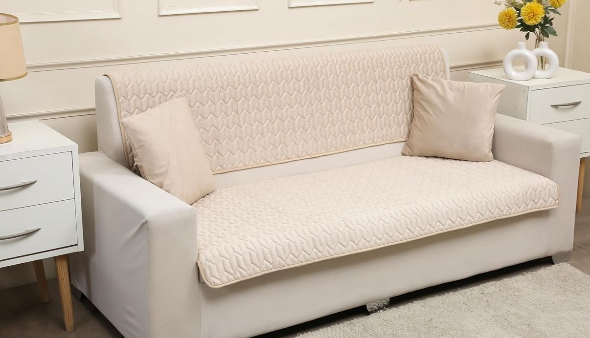 Chocolate Brown Gold Floral Cover