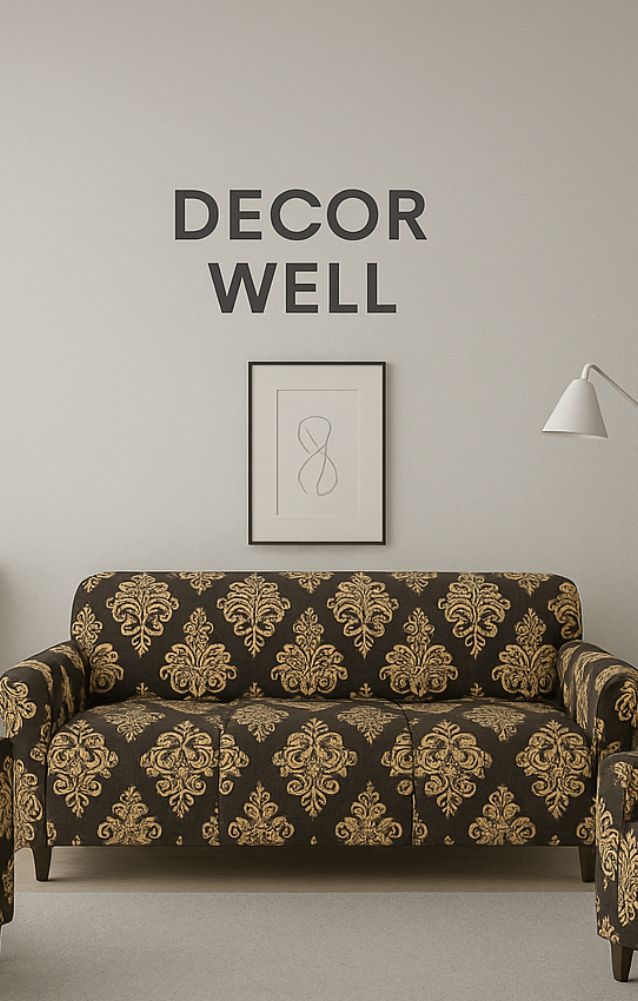 Battleship Grey Floral Cover