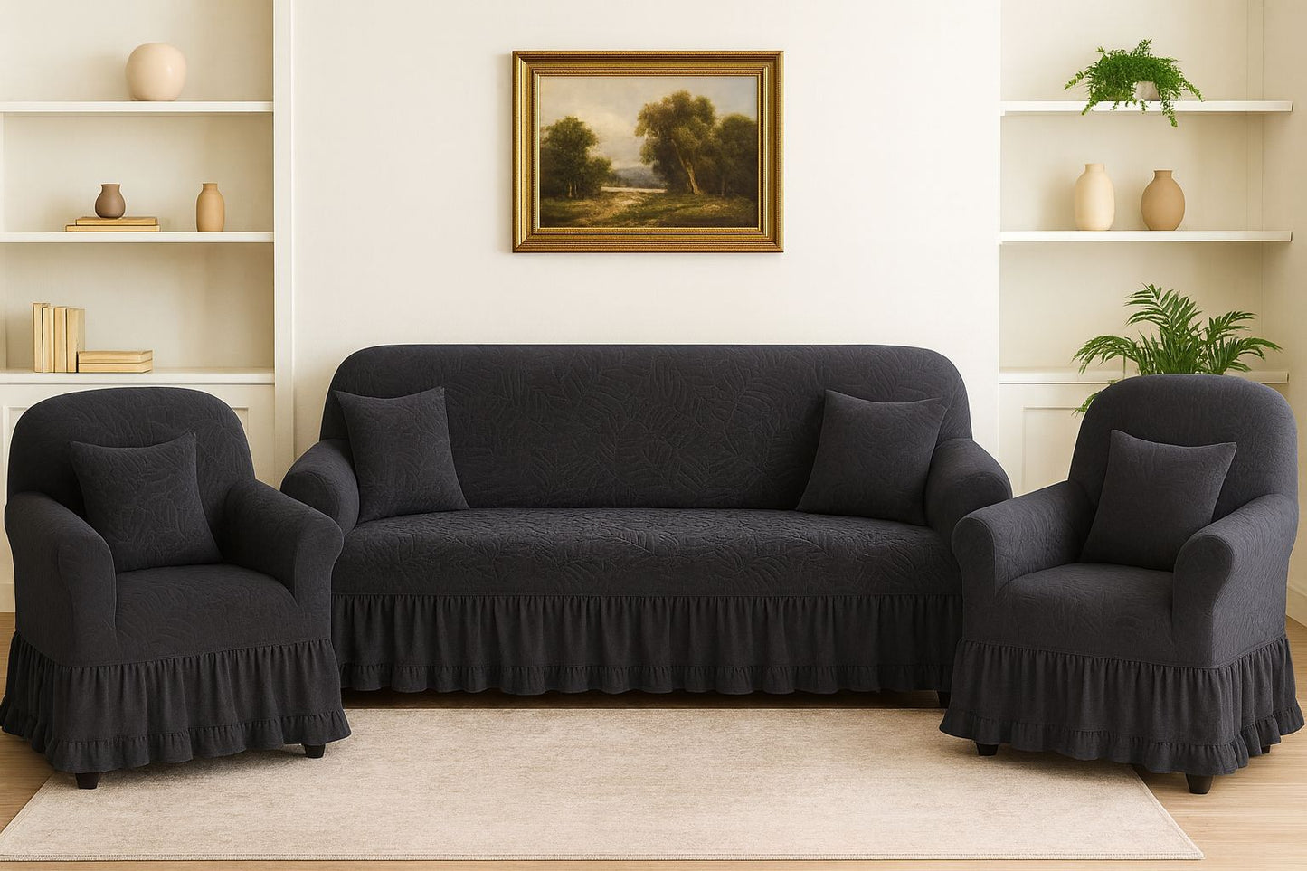 Deep Wine Tone-on-Tone Damask