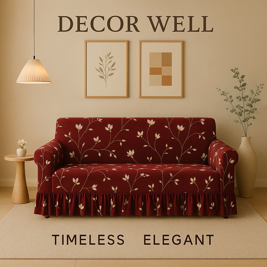 Olive Green Retro Floral Set