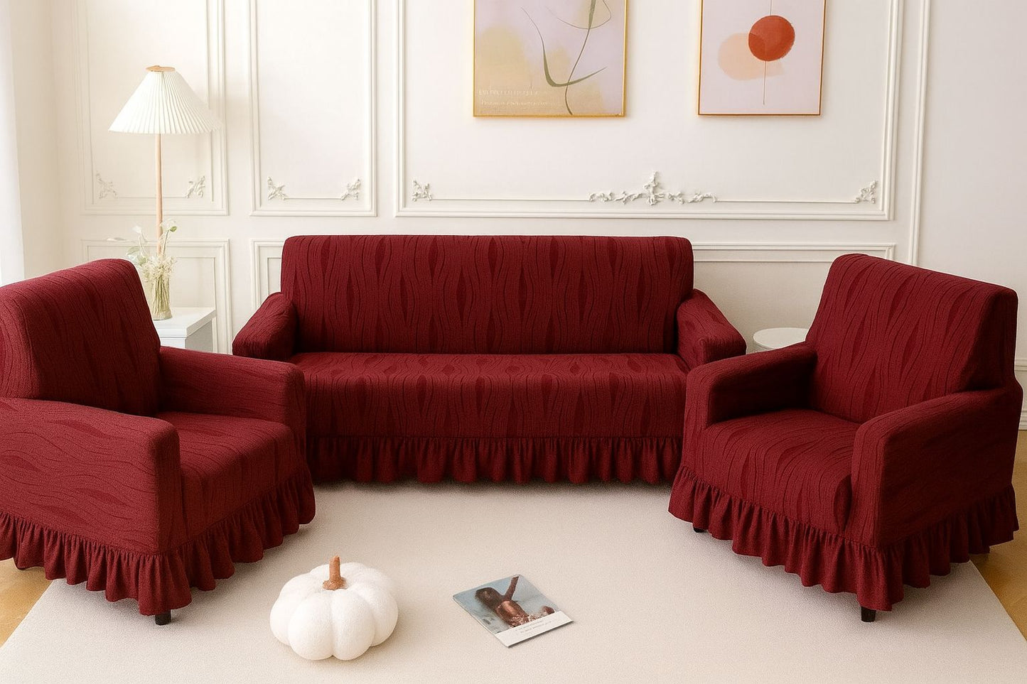 Deep Wine Ripple Texture Set