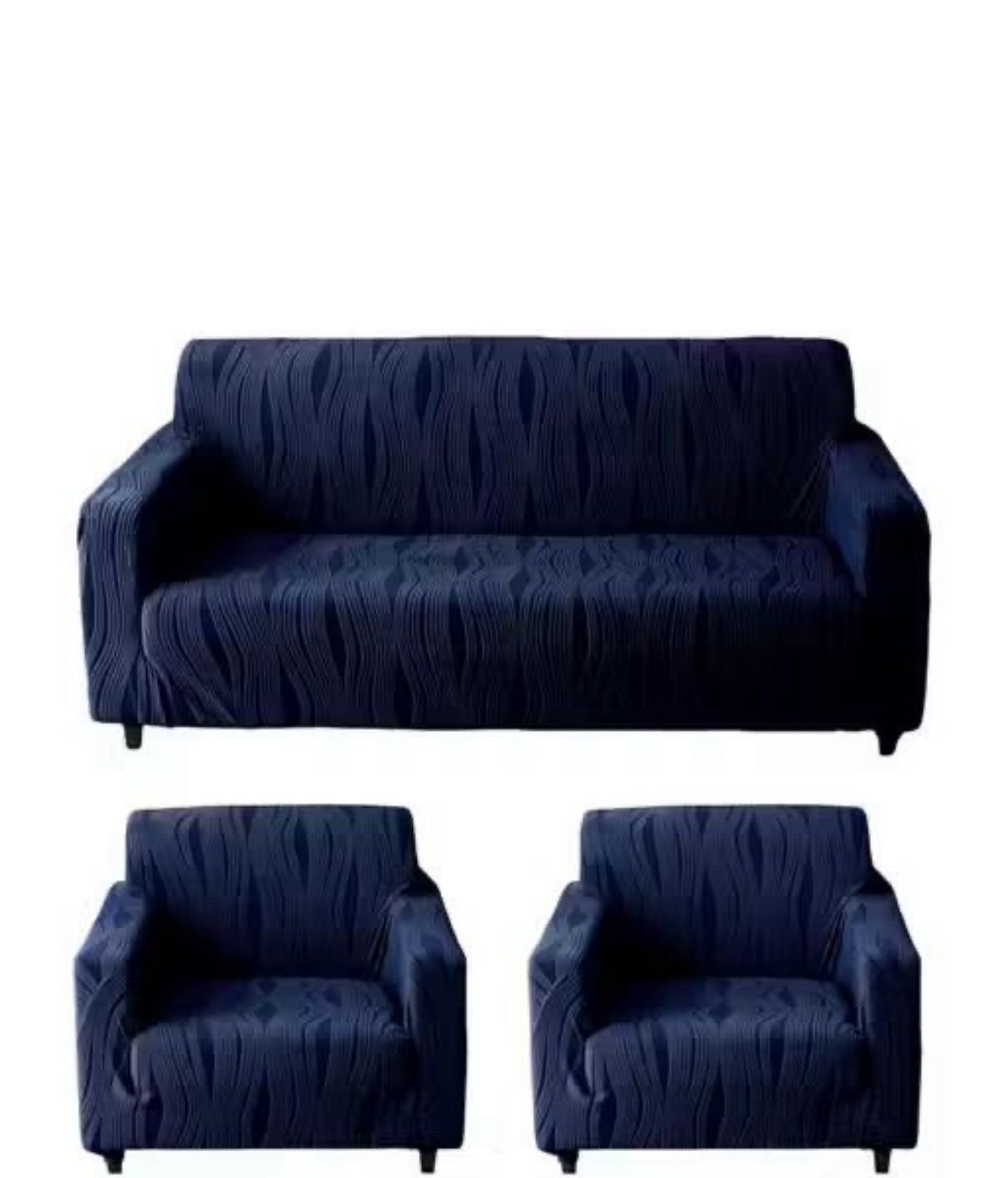 Navy Gold Deer Floral Cover