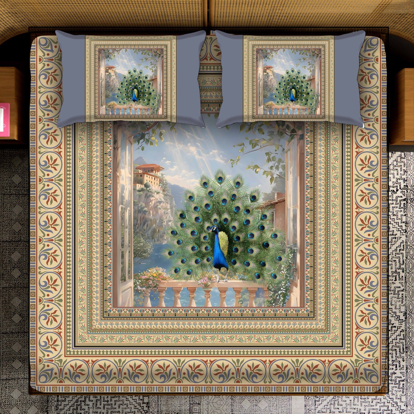 Majestic Peacock Panorama