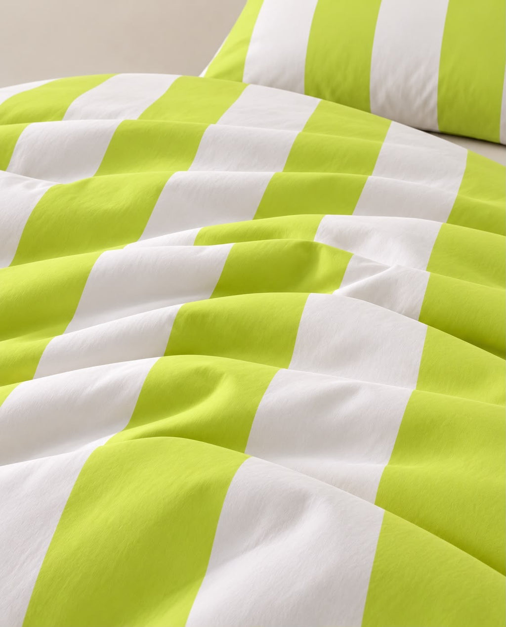 Green & White Duvet Cover