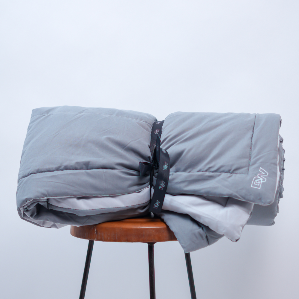 Sky Blue & Ice Grey All-Season Quilt
