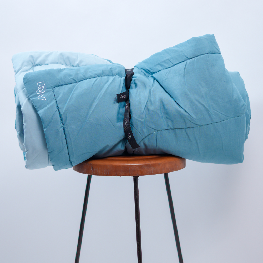 Sky Blue & Ice Grey All-Season Quilt
