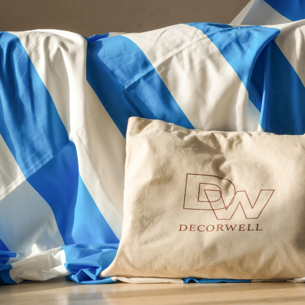 Ocean Blue & White (Bedsheet with Pillow Cover)