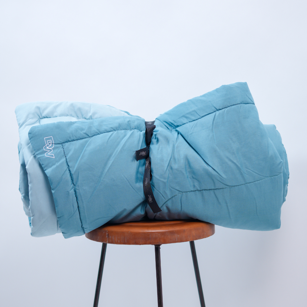 Sky Blue & Ice Grey All-Season Quilt