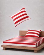 Red & White bedspread