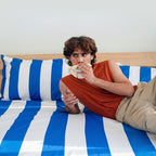Blue & White bedspread