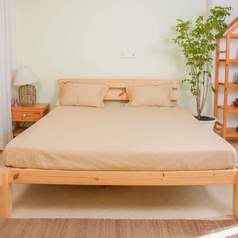 DreamNest Beige Comfort Pillow – Soft Support for Peaceful Sleep