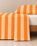 Sunset Orange Duvet Cover