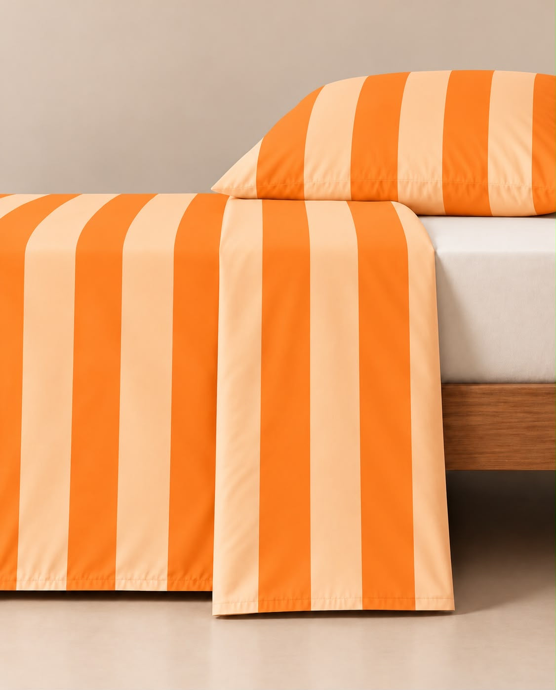 Sunset Orange Duvet Cover