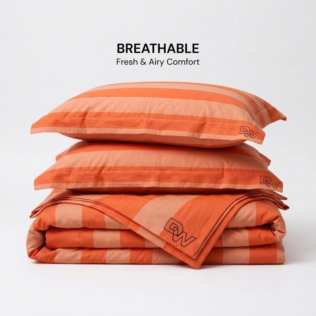 SUNSET ORANGE BEDSPREAD