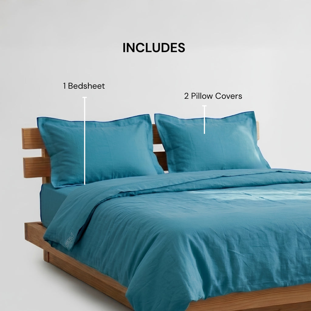TURQUOISE BLUE BEDSPREAD