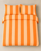 Sunset Orange Duvet Cover