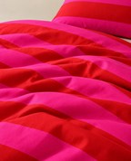 Coral Pink & Red Duvet Cover