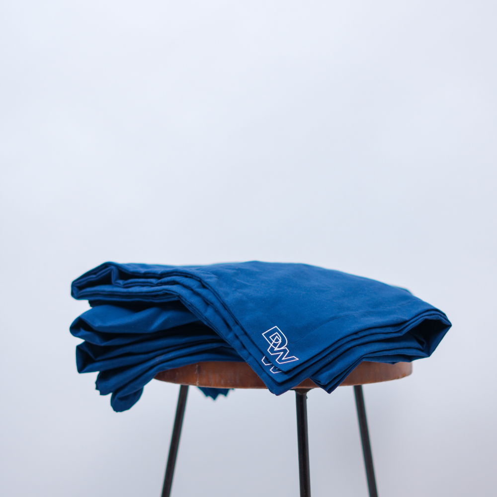 Bedsheet, Pillow Covers & Comforter Set (Navy Blue)