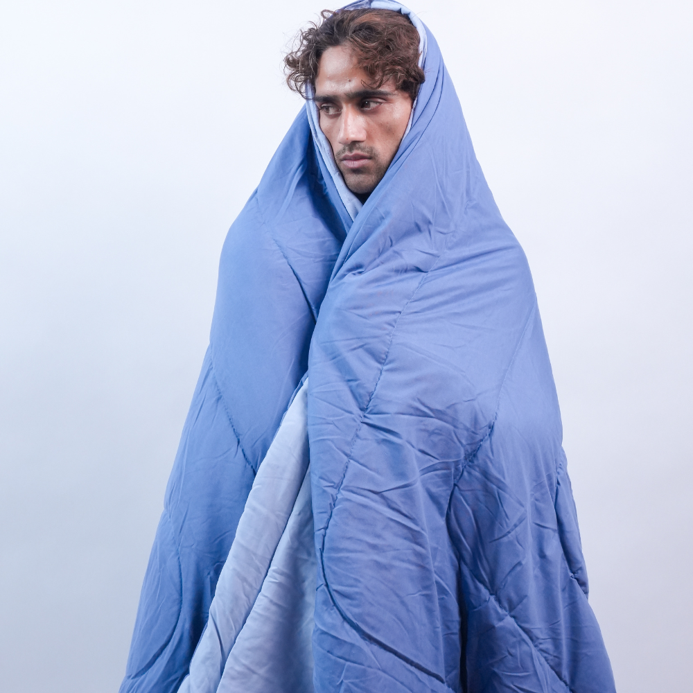 Reversible Comforter – Sky Blue All-Season Quilt