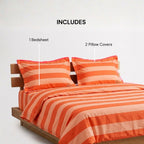 SUNSET ORANGE BEDSPREAD