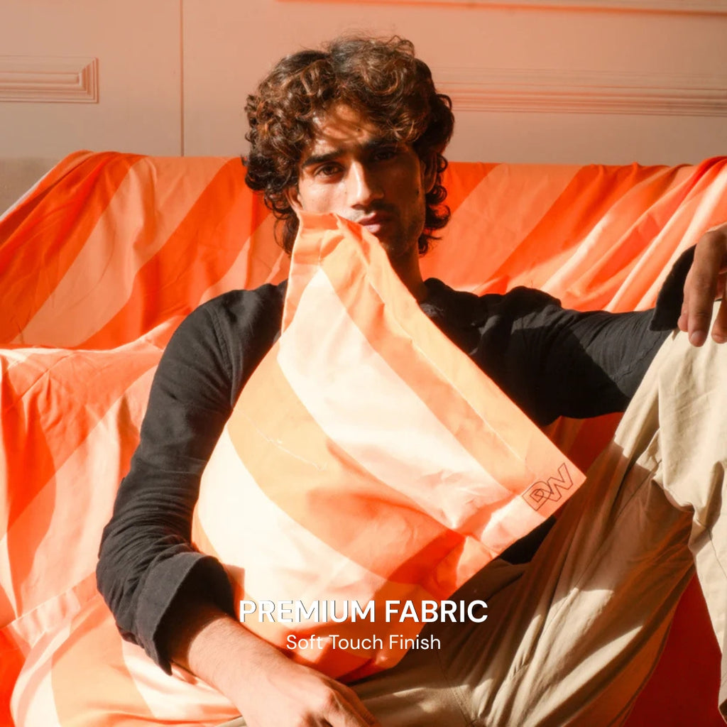 SUNSET ORANGE BEDSPREAD