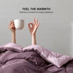 MAUVE MIST REVERSIBLE COMFORTER