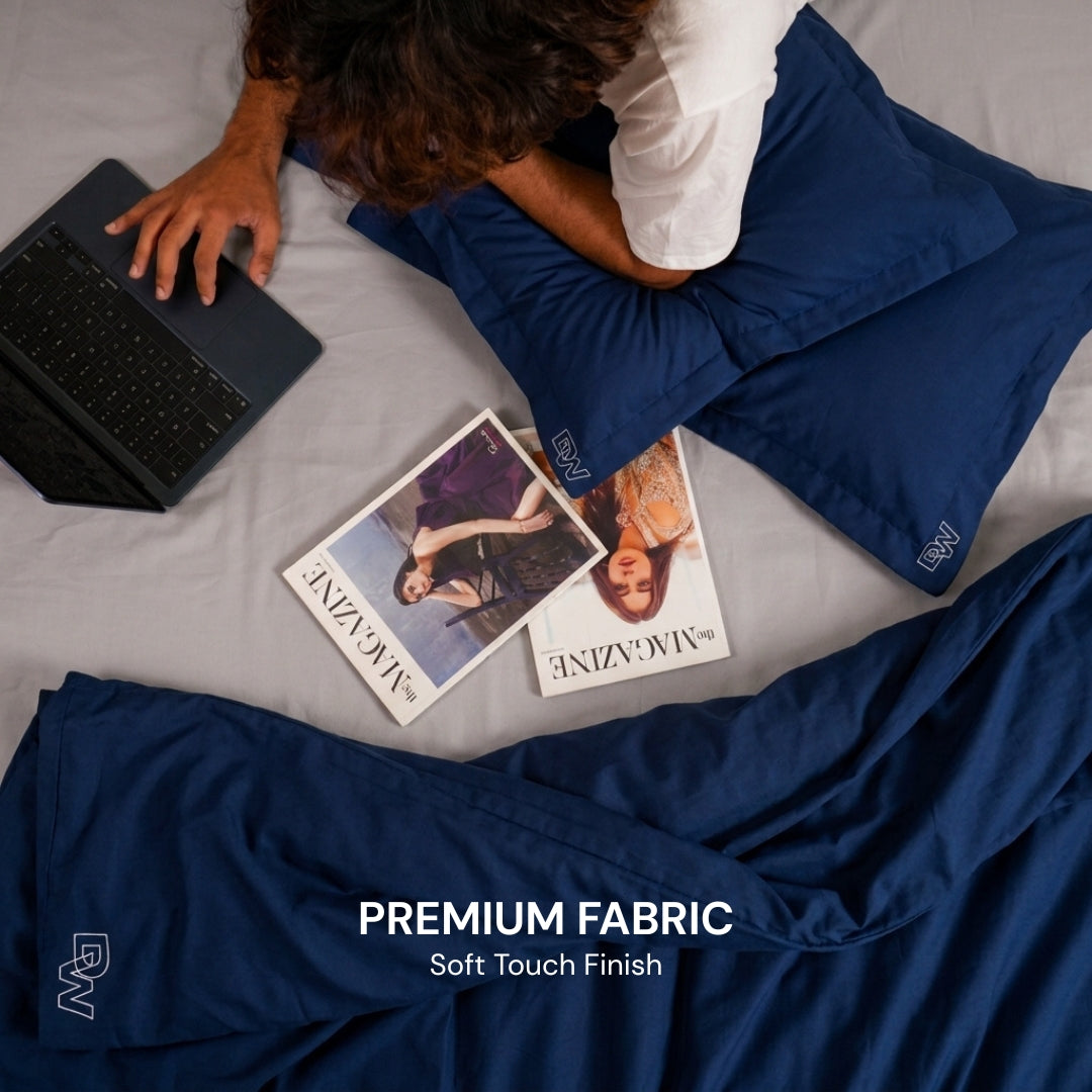 COBALT BLUE BEDSPREAD