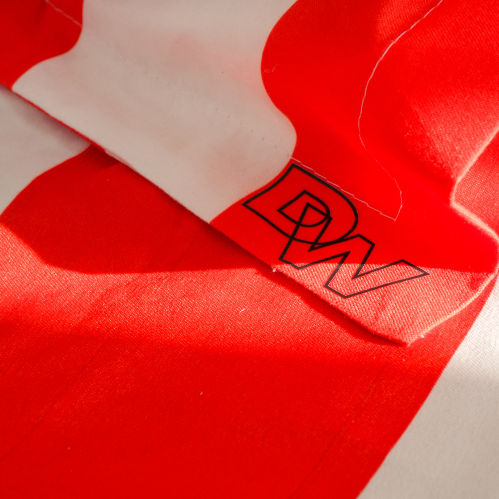 Red & White Premium Cotton Blend (Bedsheet with Pillow Covers)