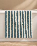 Bath Mat – Blue & White