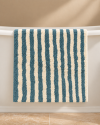 Bath Mat – Blue & White
