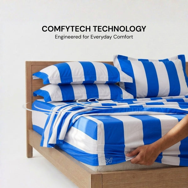 Blue & White bedspread