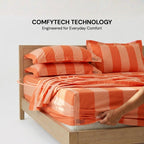 SUNSET ORANGE BEDSPREAD