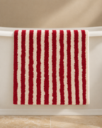 Bath Mat – Red & White