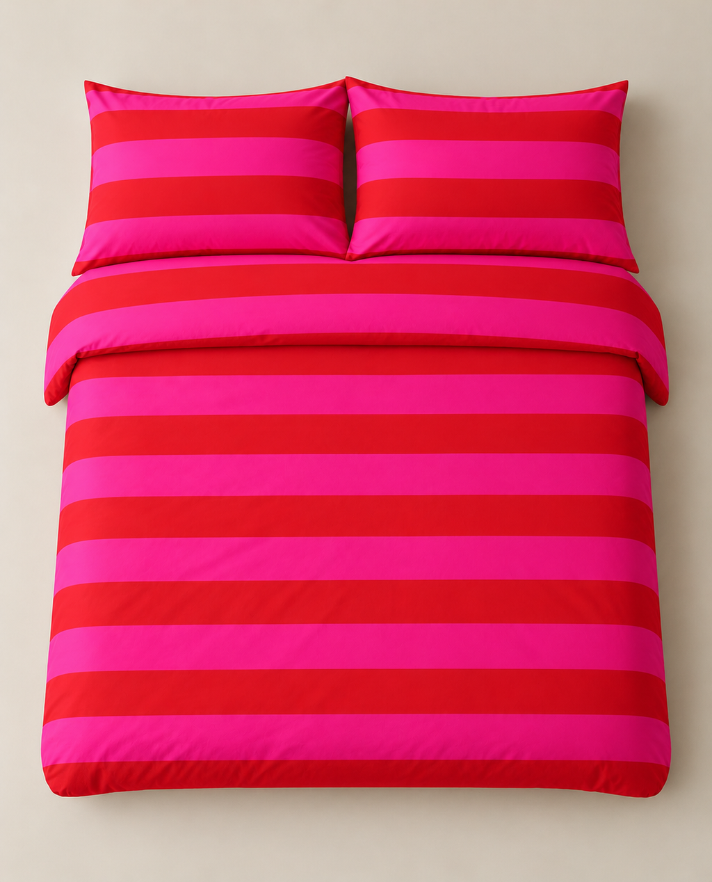 Coral Pink & Red Duvet Cover