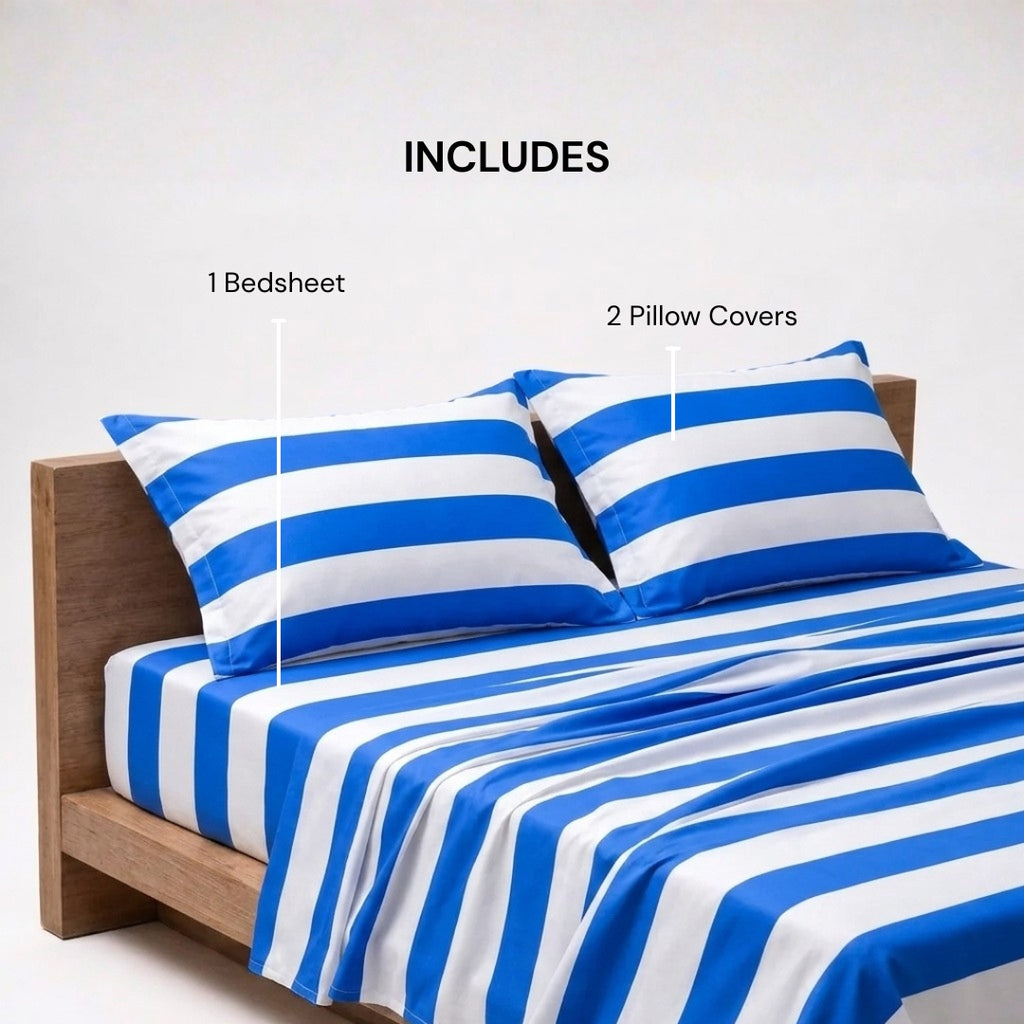 Blue & White bedspread