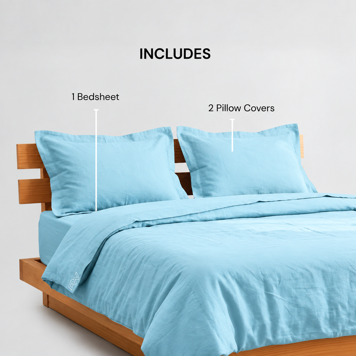 SERENE BLUE BEDSPREAD