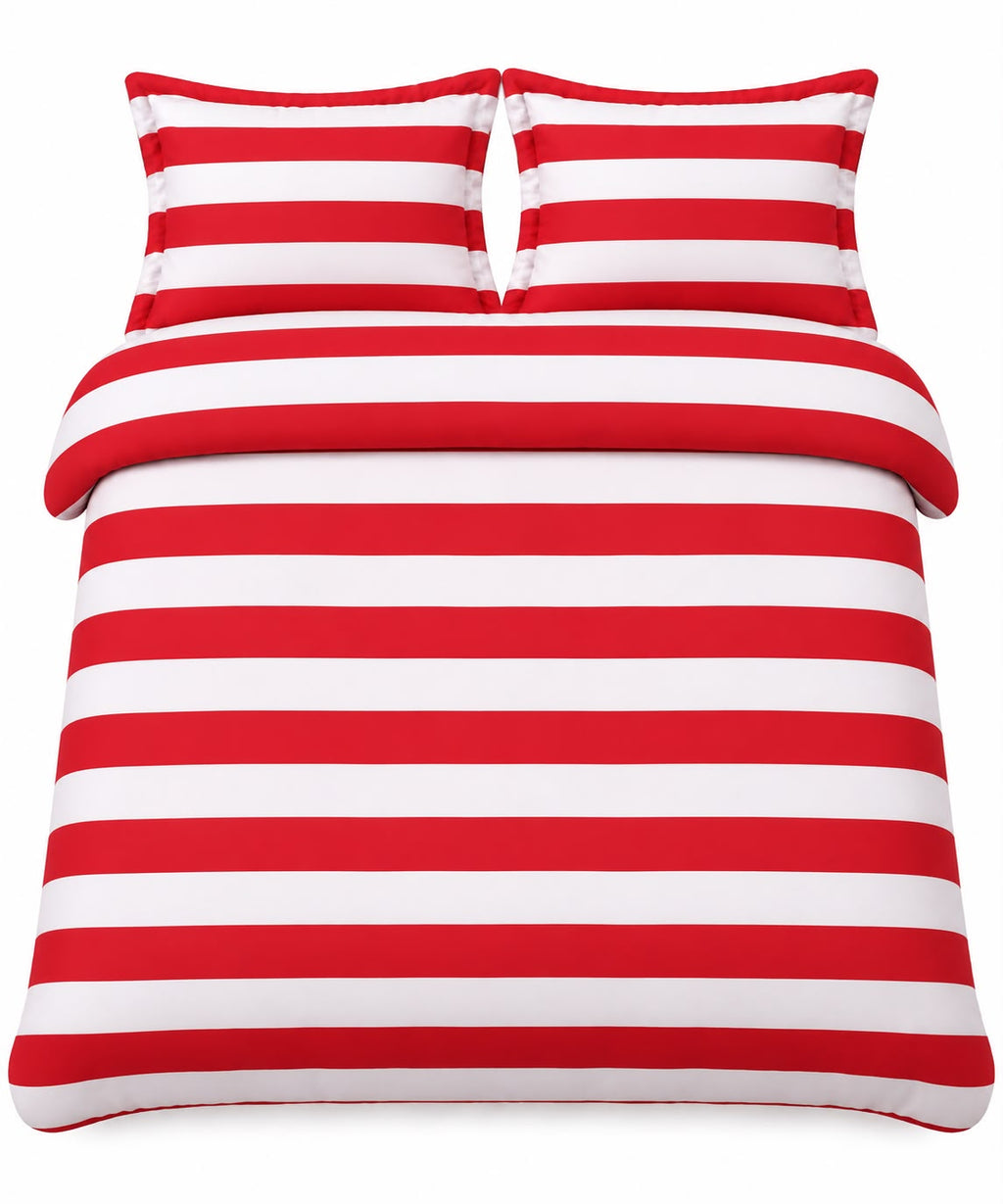 Red & White Duvet Cover