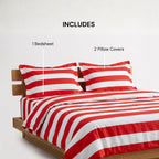 Red & White bedspread