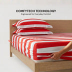 Red & White bedspread