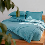 TURQUOISE BLUE BEDSPREAD