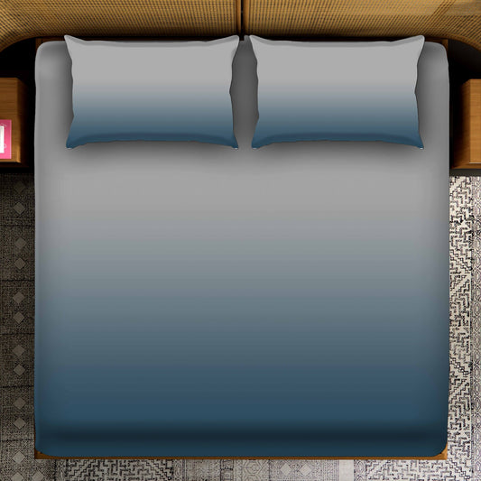 Smooth Blue Gradient Bedsheet