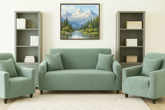 Charcoal Subtle Leaf Texture Cover