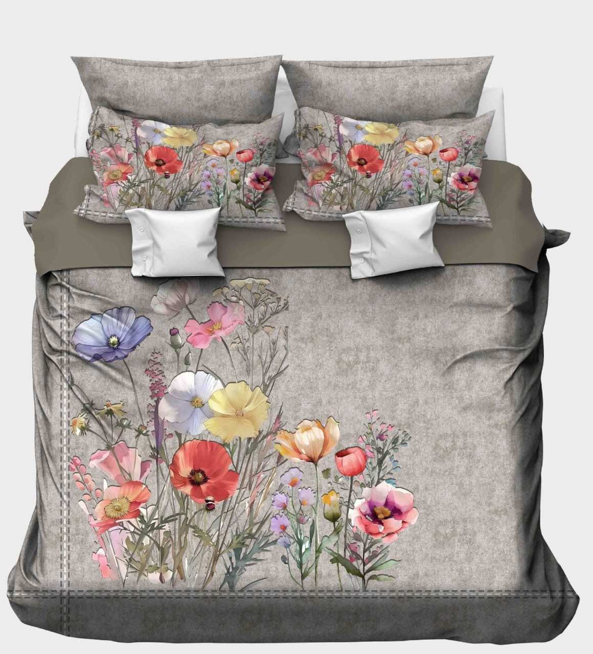 Cranberry Red Ethnic Motif Tapestry Bedsheet