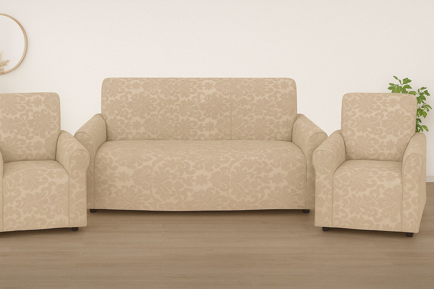 Navy Folk Art Deer Floral