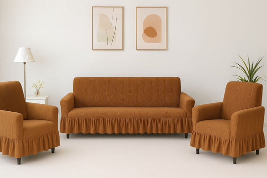 Wine Red Wavy Texture Set