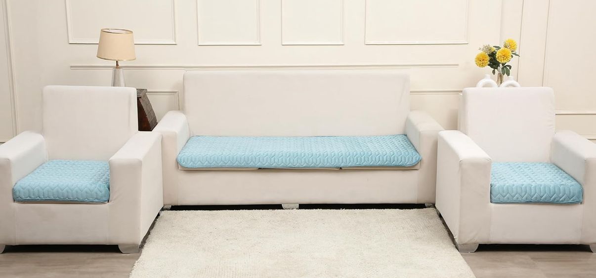 Charcoal Silver Palm Leaf Cover