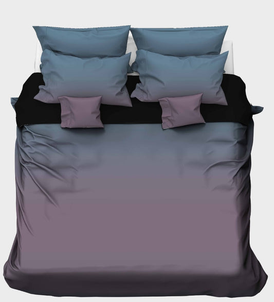 Smooth Blue & Mauve Gradient Bedsheet