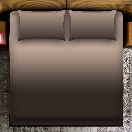 Smooth Coffee Brown Gradient Bedsheet