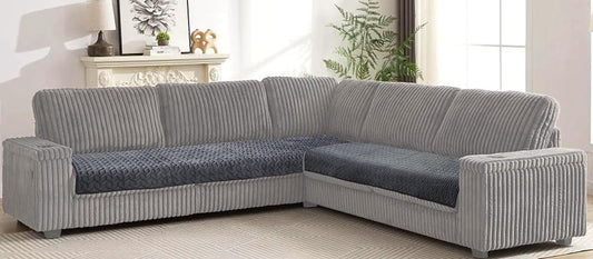 Brown Velvet Quilted Seat Protector